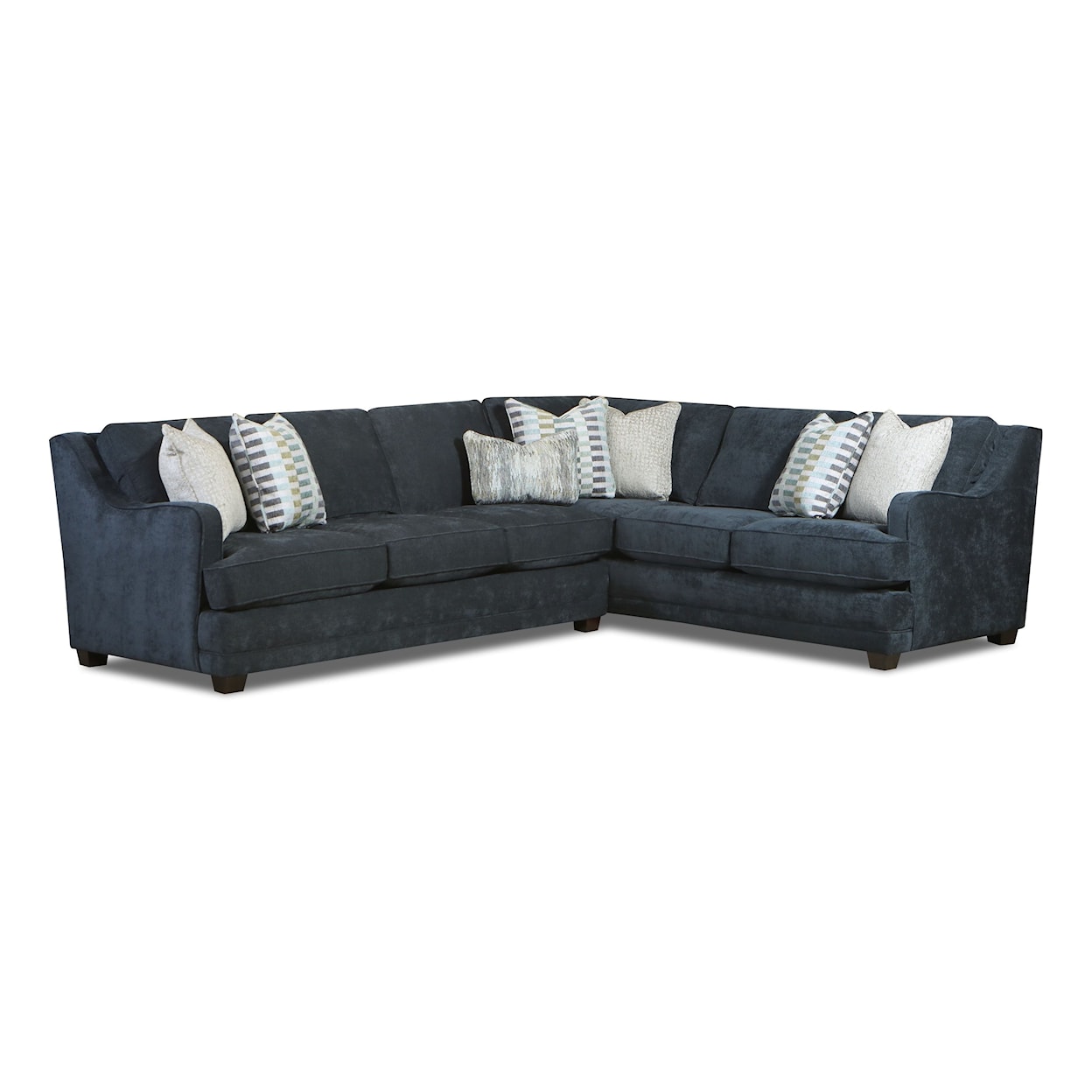 Fusion Furniture 7000 ELISE INK 2-Piece Sectional