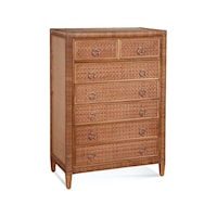 Tropical 7-Drawer Bedroom Chest