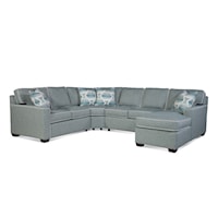 Transitional 4-Piece Chaise Sectional