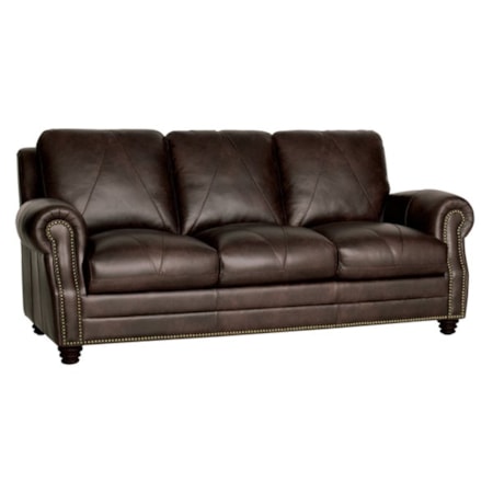 Solomon Leather Ottoman