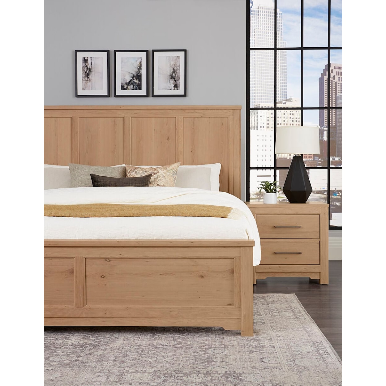 Artisan & Post Crafted Cherry California King Six Panel Bed
