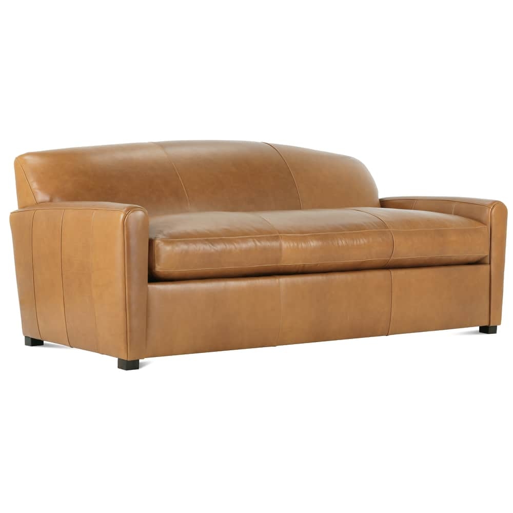 73" Leather Bench Seat Sofa