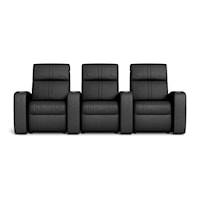 Flicks Casual 3-Seat Power Reclining Straight Theater Seating