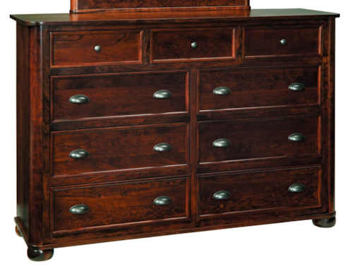 Transitional 9-Drawer Dresser