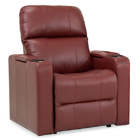 Elite Casual Manual Recliner with LED Backlighting