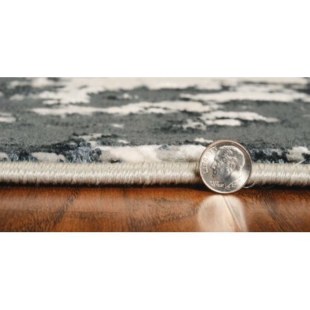 7&apos;10&quot; x 10&apos;10&quot; Silver Charcoal Eclipse Rug