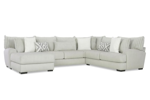 Transitional 3-Piece Sectional Sofa with Left-Arm Facing Chaise