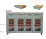Direct Design Company Toscana 4-Door Console