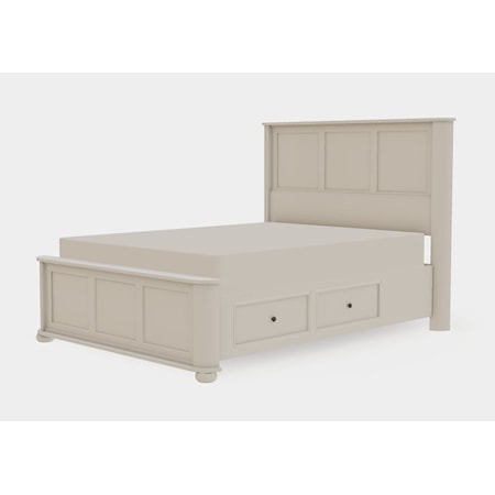 Queen Panel Bed Both Drawerside