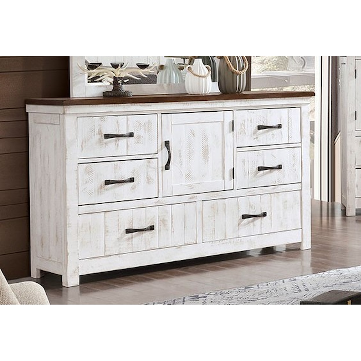 Furniture of America Alyson 6-Drawer Dresser