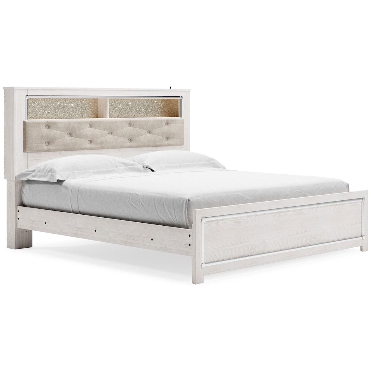 Ashley Signature Design Altyra King Upholstered Bookcase Bed