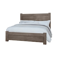 Rustic King Low Profile Bed