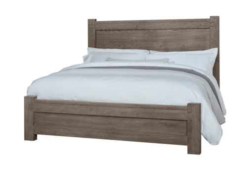 Rustic King Low Profile Bed