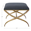 Uttermost Crossing Crossing Small Navy Bench