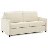 California Contemporary Double Sofabed with Tapered Wood Leg