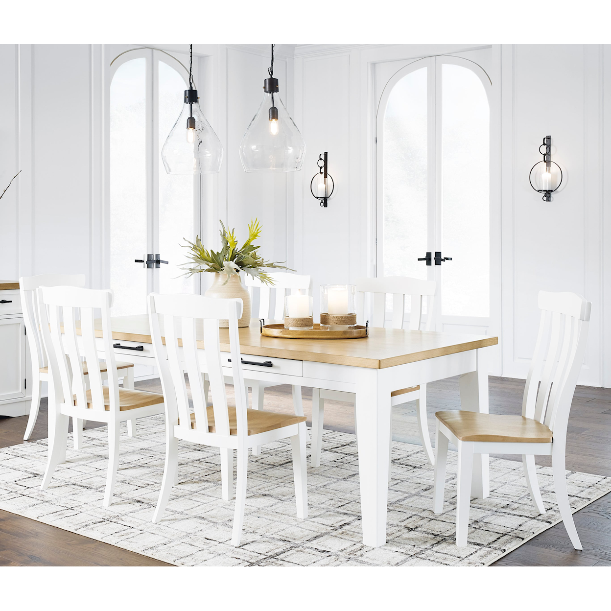 Ashley Furniture Signature Design Ashbryn 7-Piece Dining Set