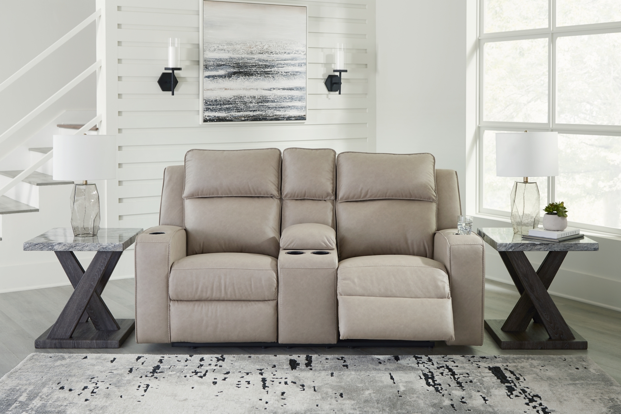 Reclining Loveseat With Console