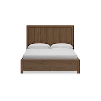 Casual California King Panel Bed with Storage