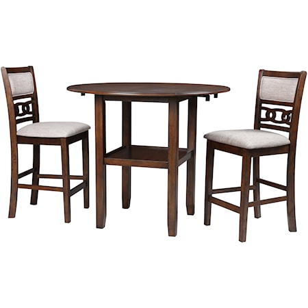 3-Piece Counter Table and Chair Set