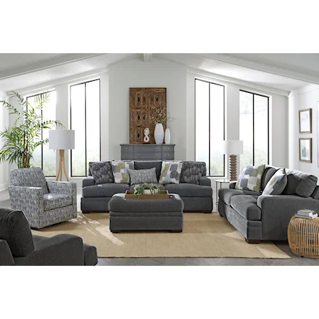 Transitional 3-Piece Living Room Set