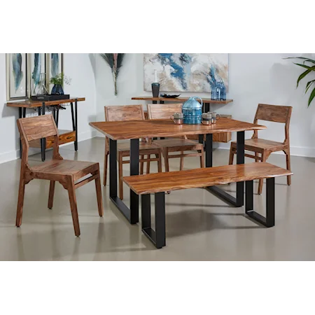 Transitional 6-Piece Dining Set