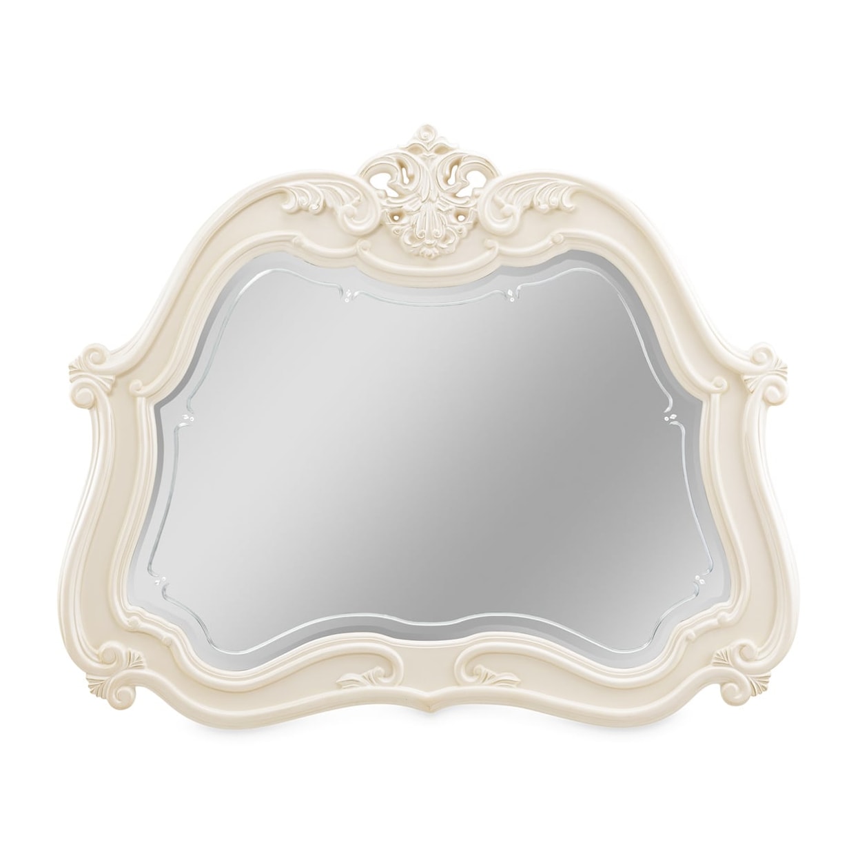 Michael Amini Lavelle Classic Pearl Arched Mirror