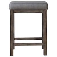 Casual Upholstered Counter Height Stool
