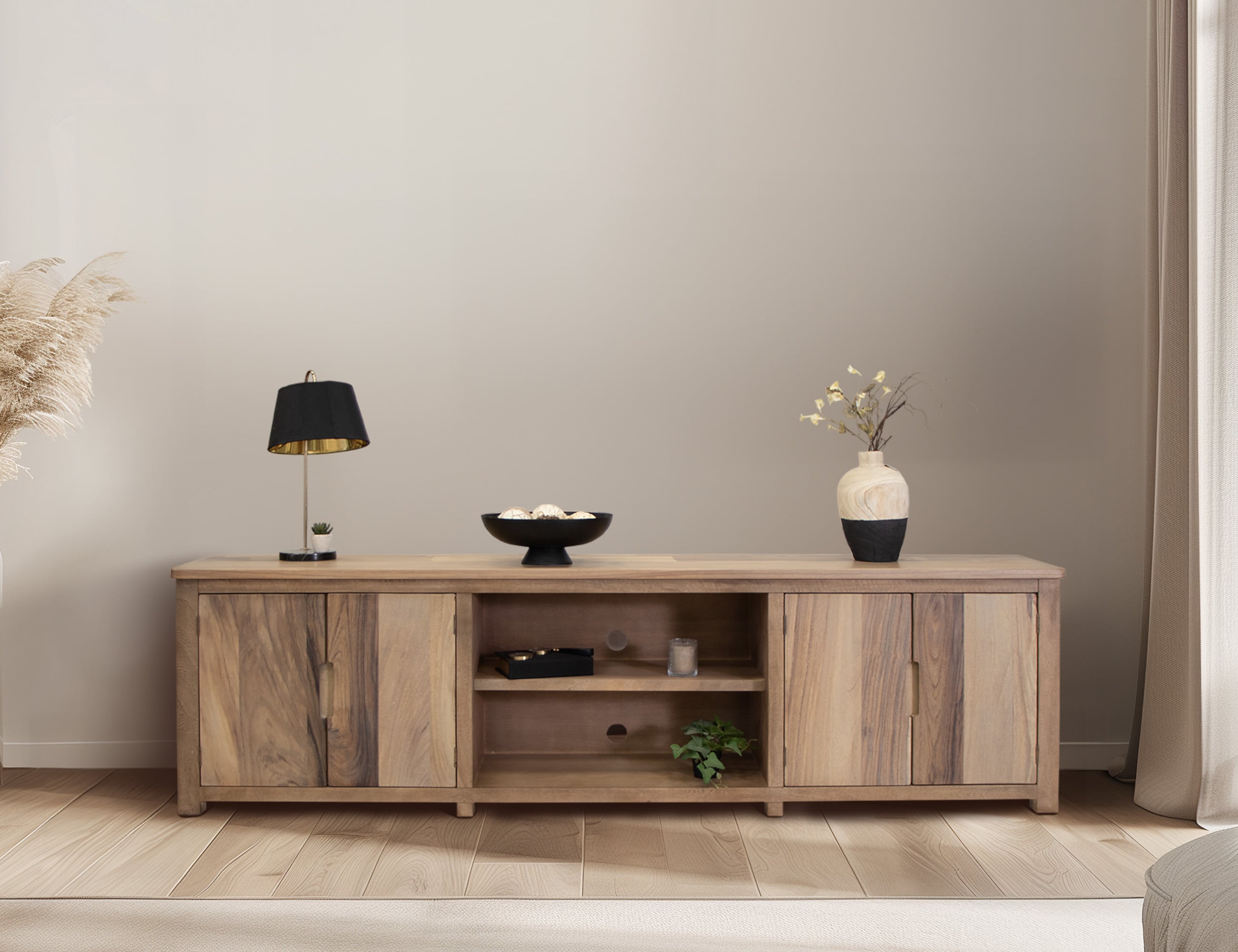 Uprooted Natural Parota TV Stand
