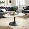 Modway Lippa 42" Oval-Shaped Coffee Table