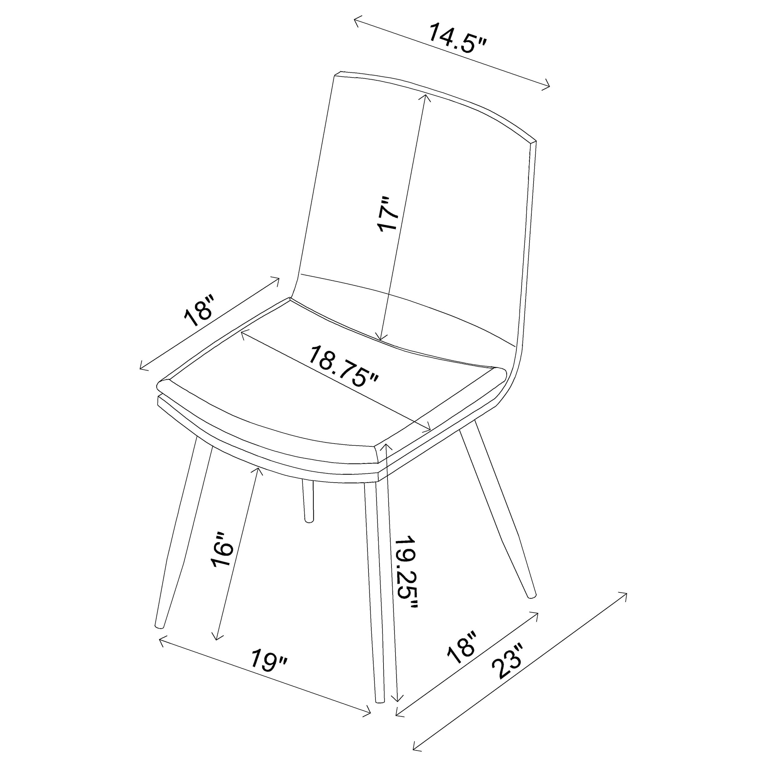 Coaster Ortega Dining Side Chair Coffee