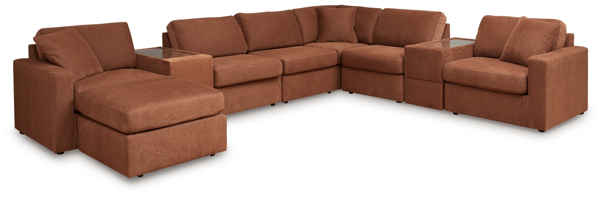Signature Design by Ashley Modmax 8-Piece Sectional And Ottoman