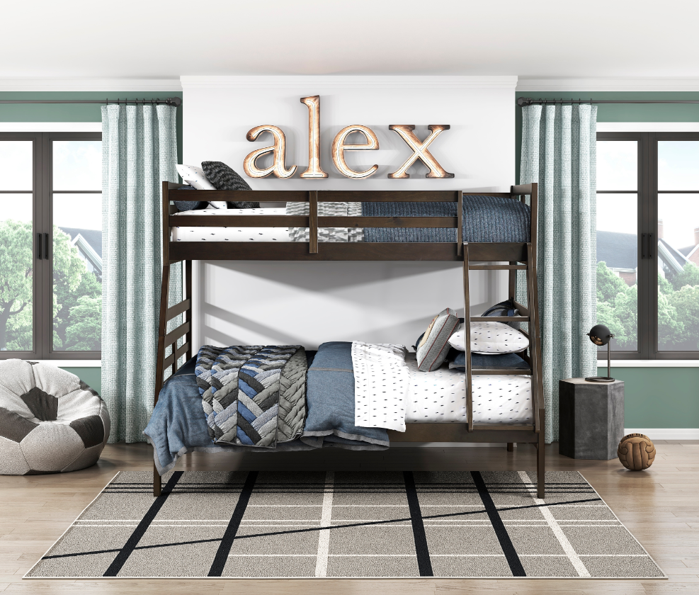 Homelegance Darden Twin over Full Bunk Bed