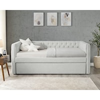 Transitional Tufted Upholstered Daybed