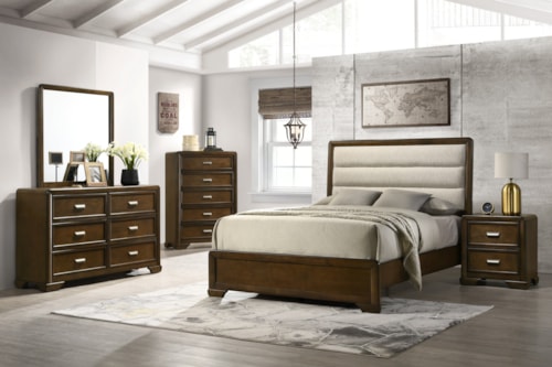 Coffield Transitional 5-Piece Bedroom Set - Queen