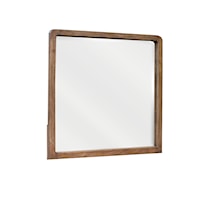 Modern Rustic Mirror with Rounded Corners