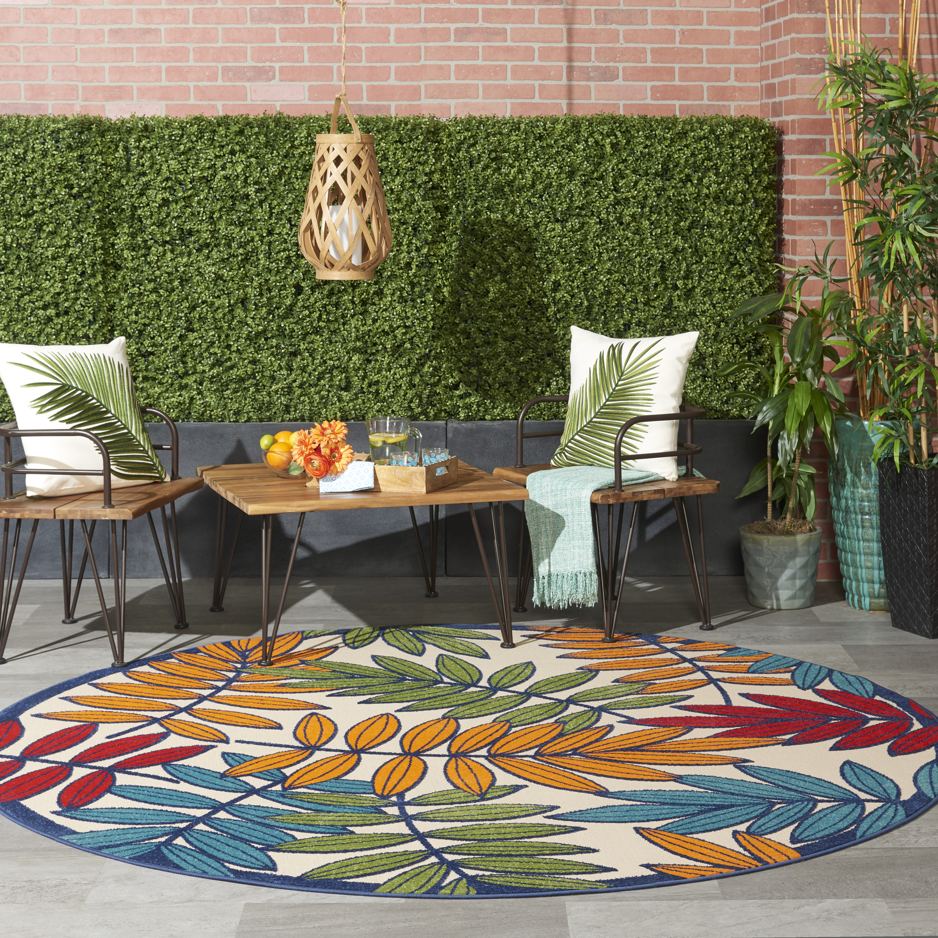 Nourison Aloha 7'10" Round  Rug