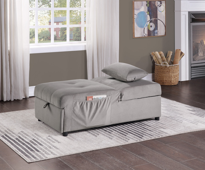 Homelegance Garrell Lift Top Storage Bench with Pull-out Bed