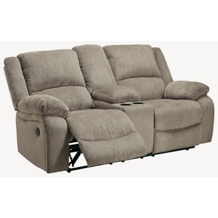 Double Reclining Loveseat w/ Console