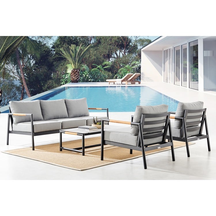 Armen Living Crown Outdoor Conversation Set