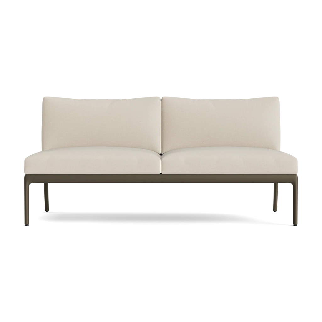 H Armless Loveseat
