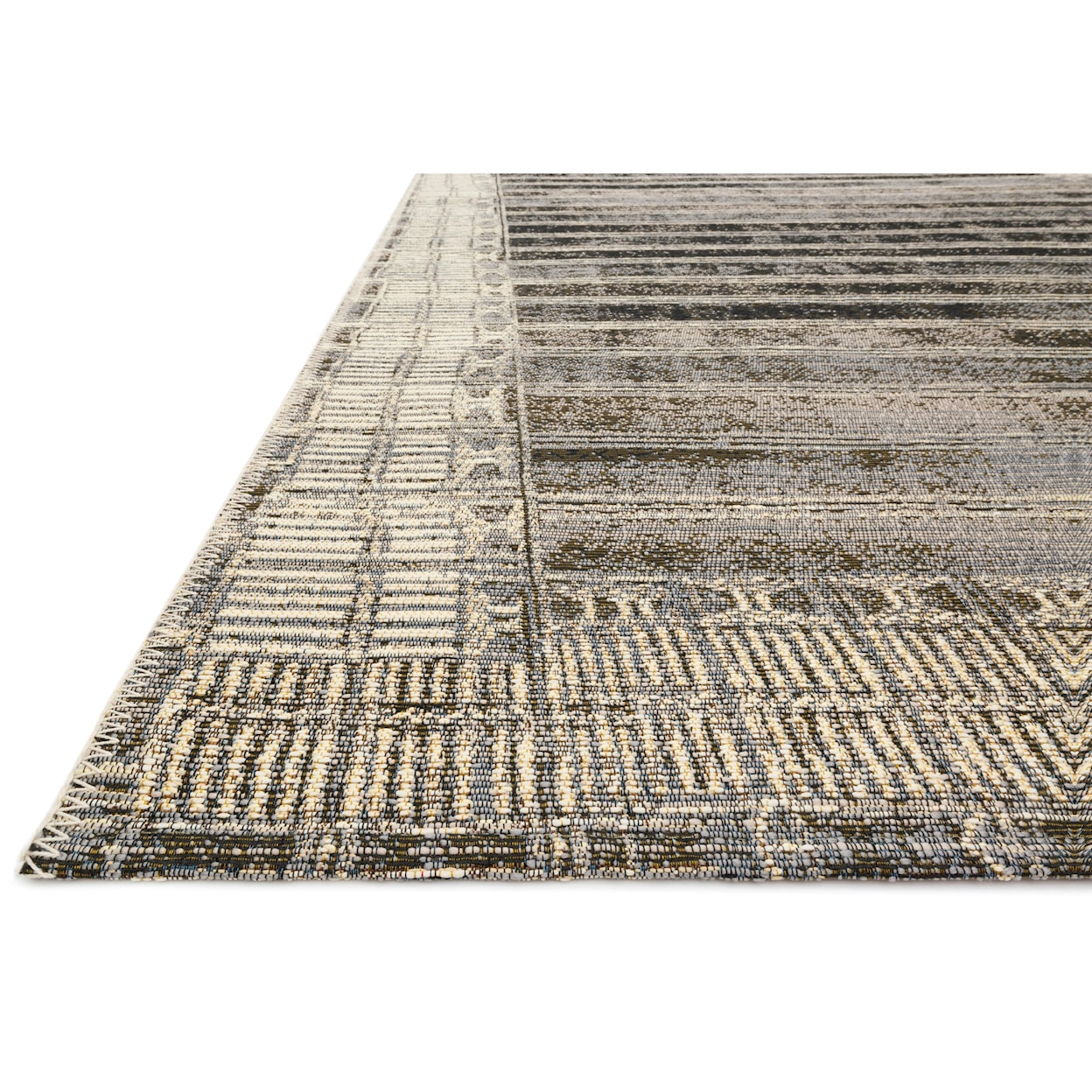 Loloi Rugs Mika 7'10" x 11'2" Charcoal / Ivory Rug