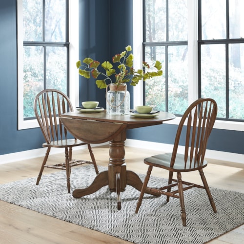 Transitional 3-Piece Drop Leaf Set