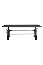 Modway Genuine Genuine 96" Crank Adjustable Height Dining and Conference Table