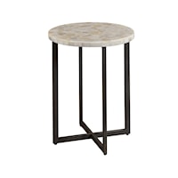 Contemporary Onyx Accent Table