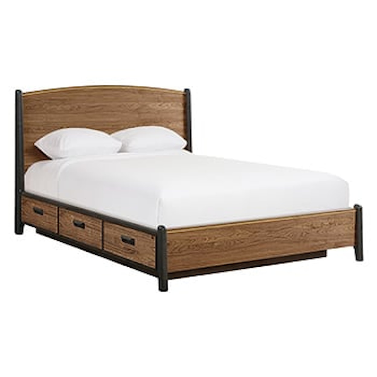 Whittier Wood Bryce Queen Curved Panel Storage Bed