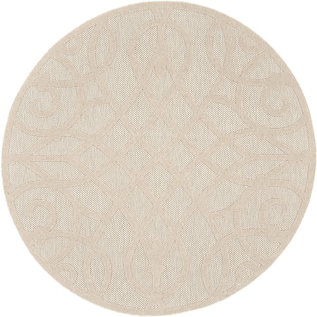 7'10" Round  Rug