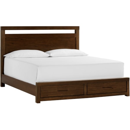 Queen Panel Storage Bed