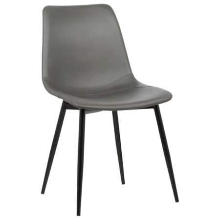 Contemporary Dining Chair in Faux Leather