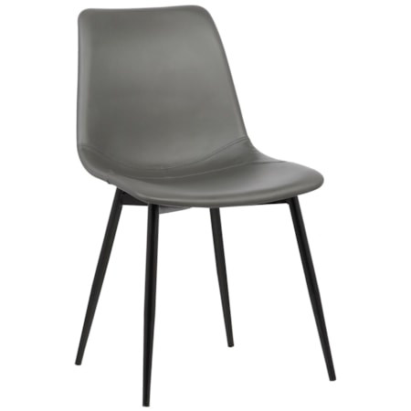 Contemporary Dining Chair in Faux Leather
