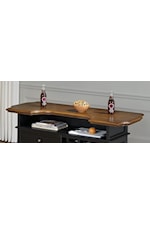 homestyles Montauk Traditional Bar with Adjustable Shelves